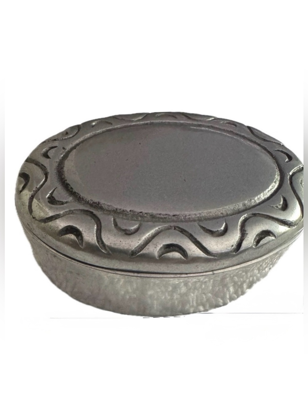 Vintage Carrocy Regalos Spanish Style Small Oval Trinket Jewelry Box w/Lid
